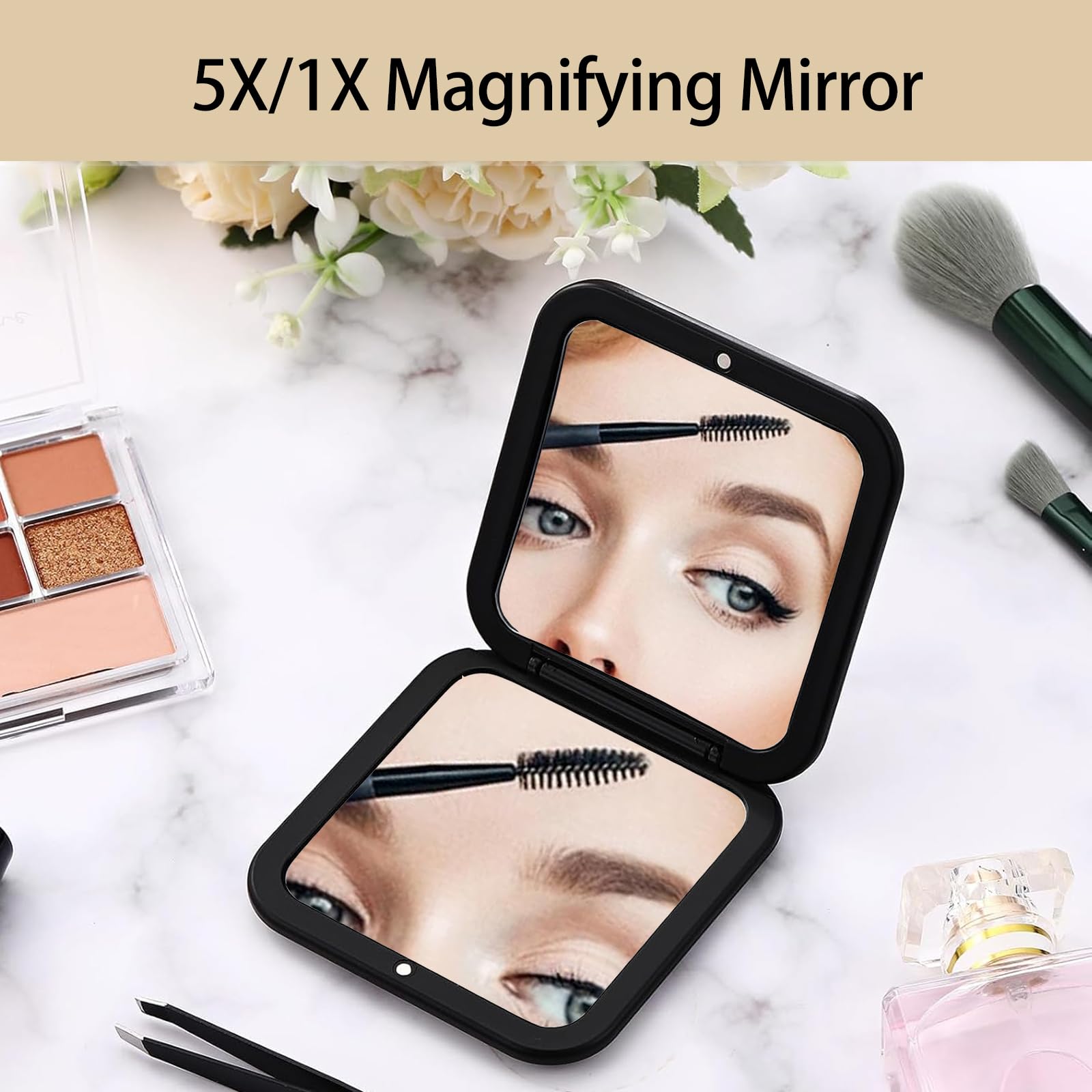 Amazon.com: CYHTSHFZ Small Compact Mirror for Purse,5X/1X Travel